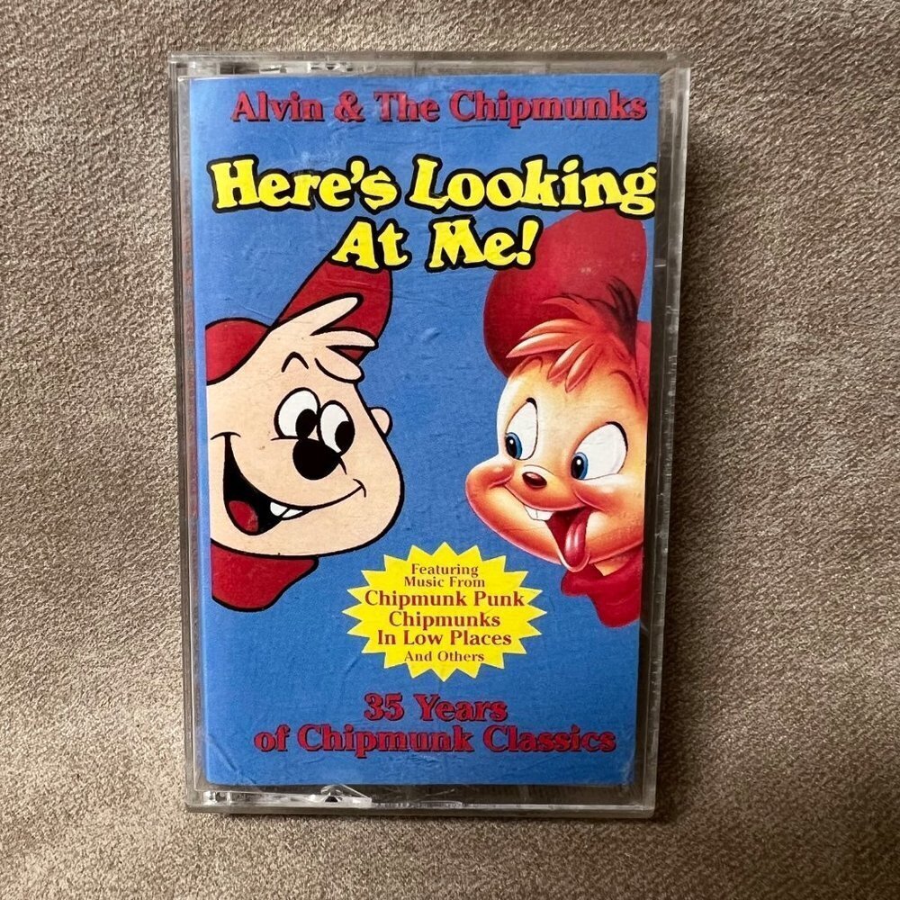 Alvin & The Chipmunks 1993 Sony Here's Looking At Me Cassette "35 Years"